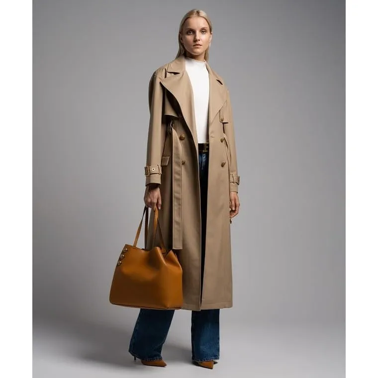 BALMAIN TRENCH COAT WITH BELT