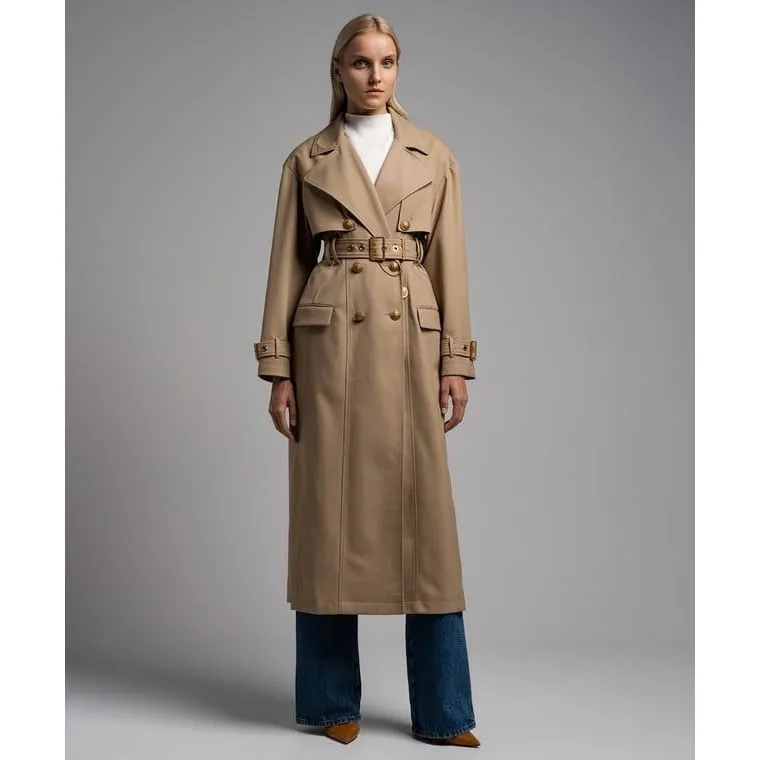 BALMAIN TRENCH COAT WITH BELT
