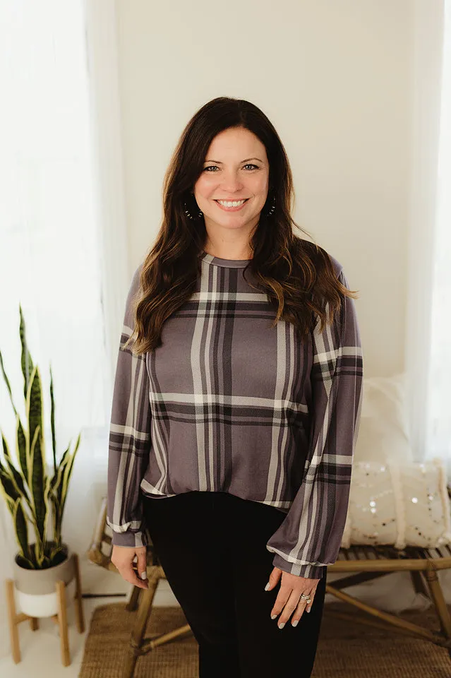 Cozy Plaid Top