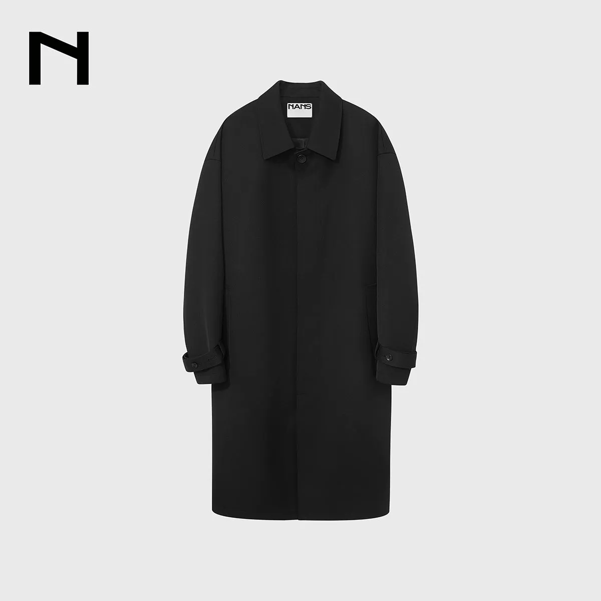 Heavy Wool Blend Trench Coat