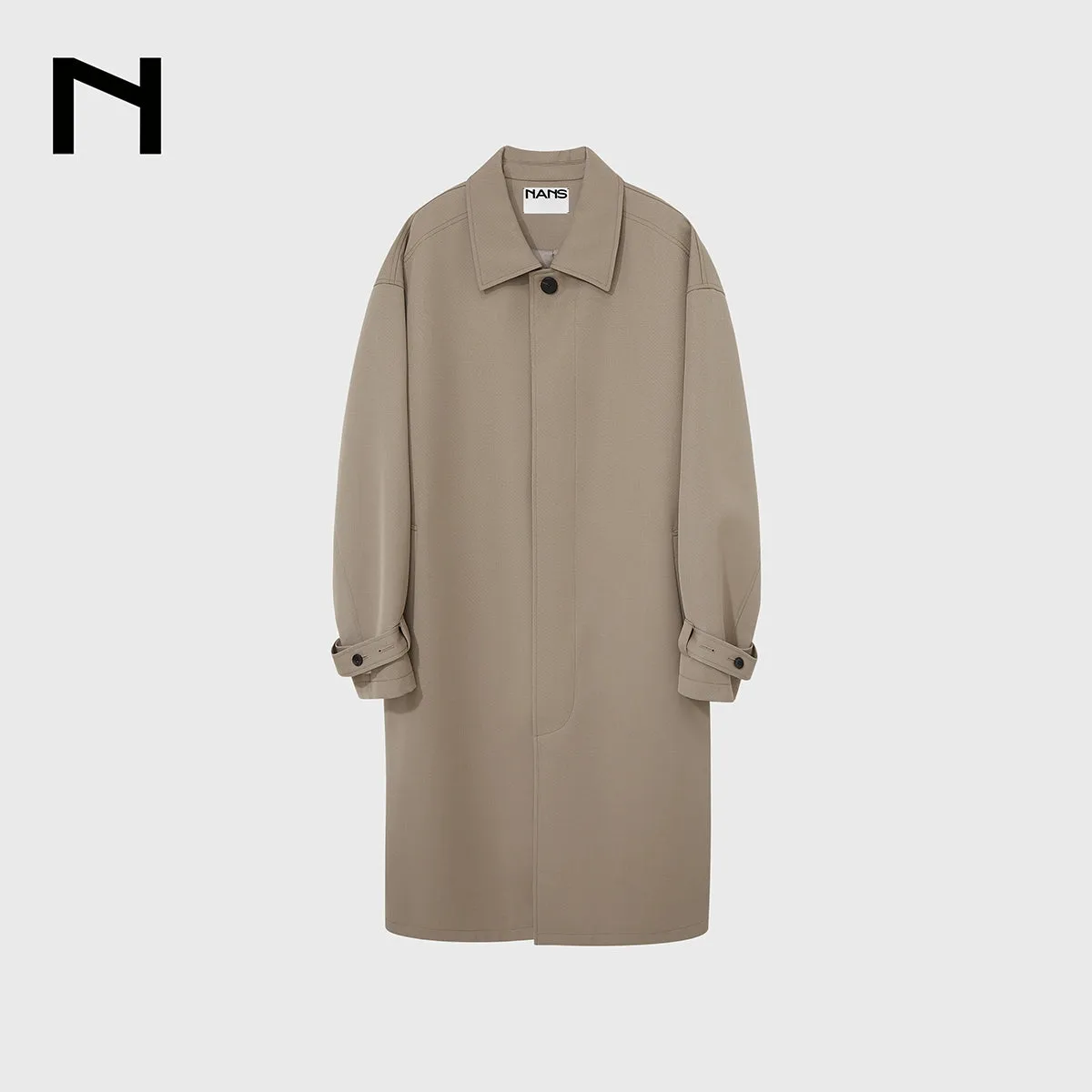 Heavy Wool Blend Trench Coat