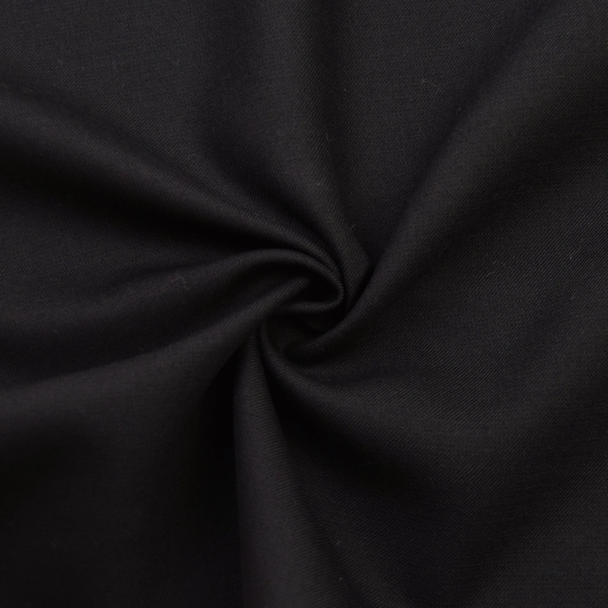 Ivan Black Twill Wool
