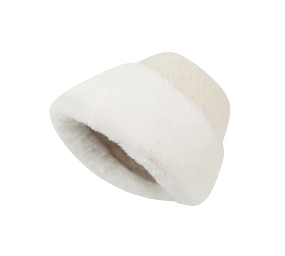 Suede Fluffy Warm Bucket Hat