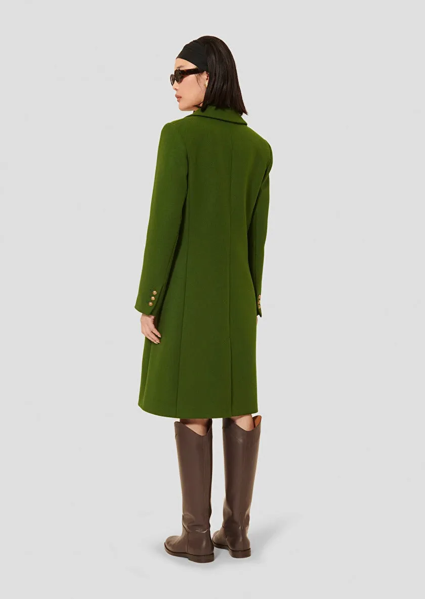Tara Jarmon Marcy Green Caban Trench Coat