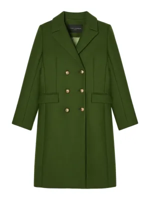 Tara Jarmon Marcy Green Caban Trench Coat