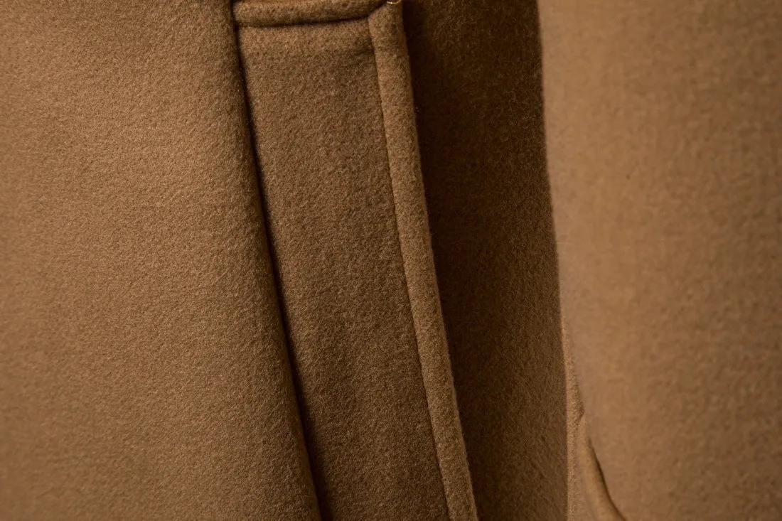 Tweed long trench coat