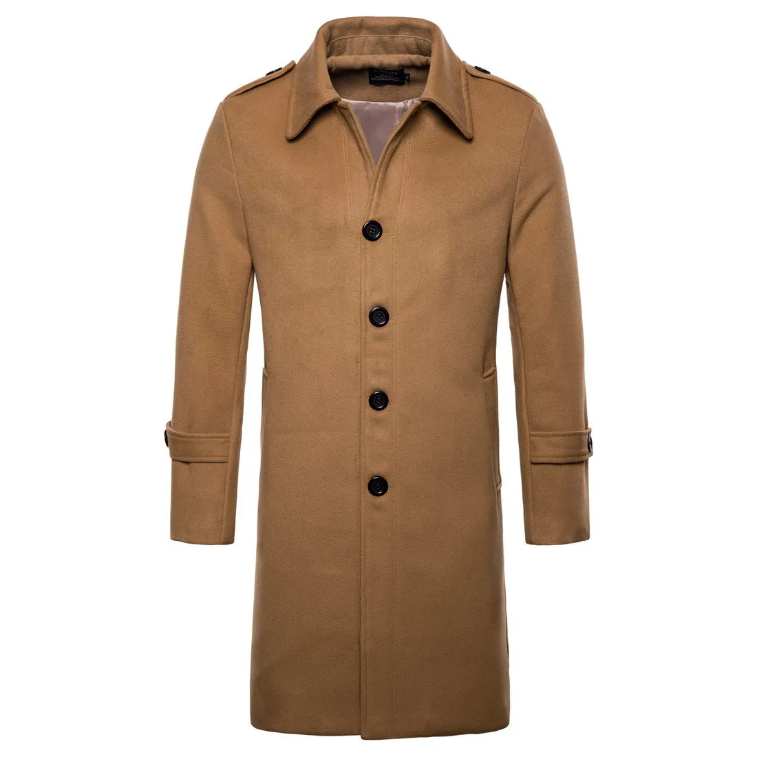 Tweed long trench coat