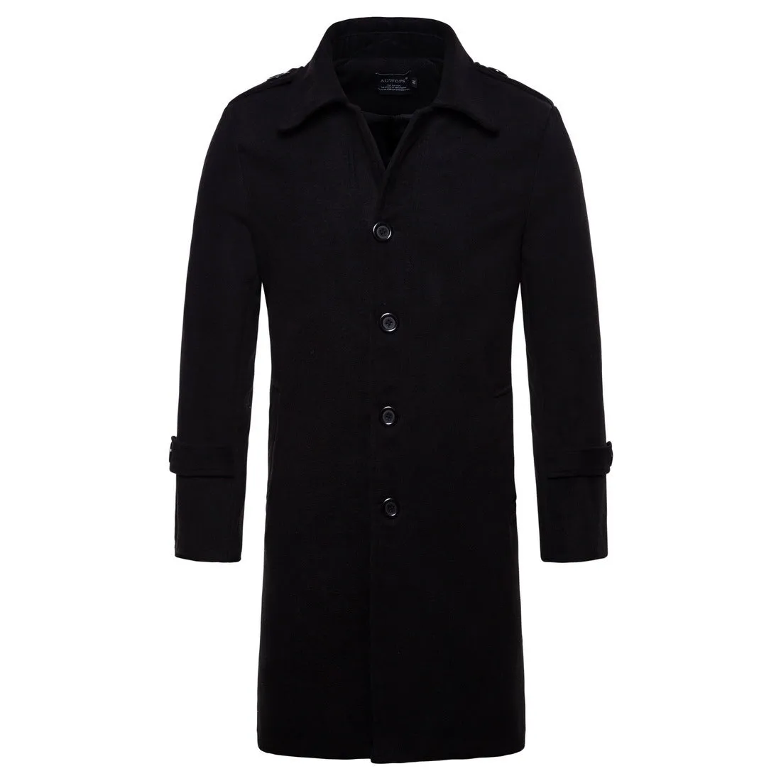 Tweed long trench coat