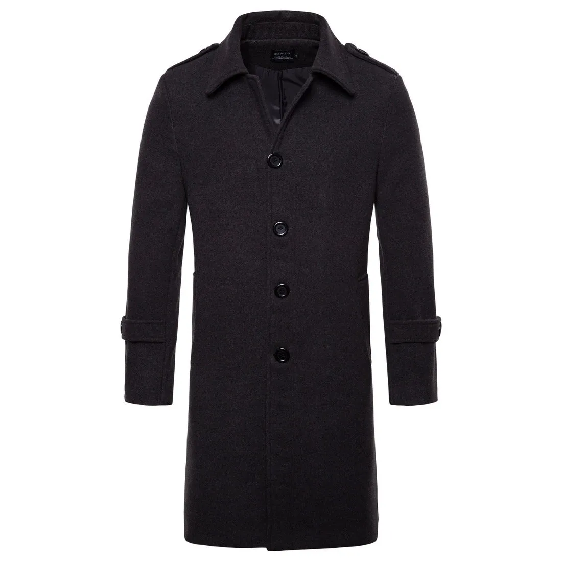 Tweed long trench coat