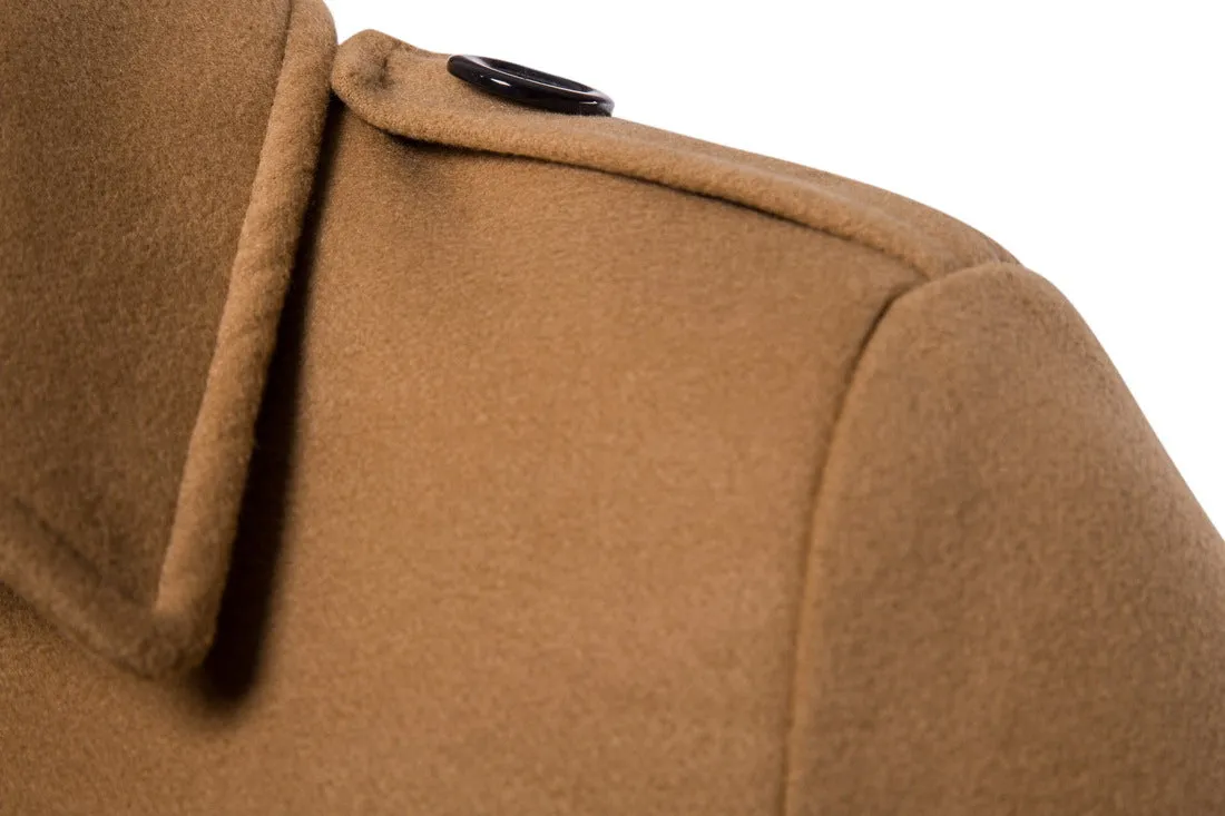 Tweed long trench coat