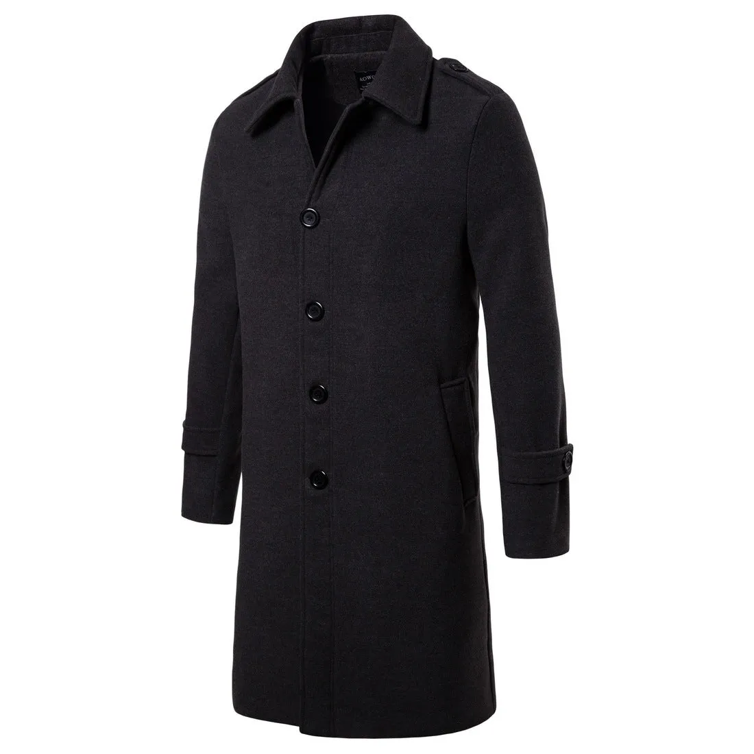 Tweed long trench coat