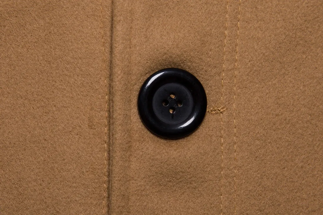 Tweed long trench coat