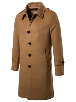Tweed long trench coat