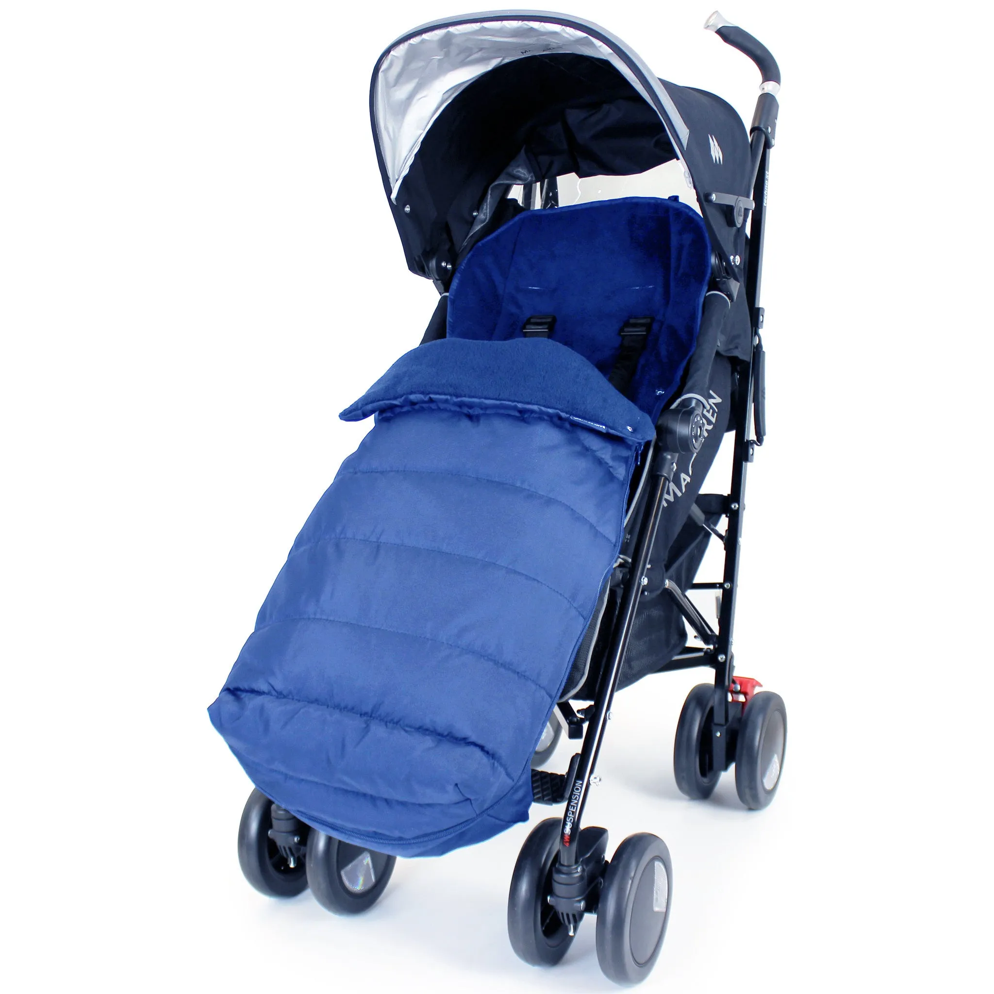 Universal XXL Large And Luxury FootMuff And Liner - Navy (Navy)